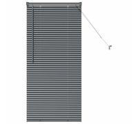 vidaXL Persianas venecianas Manual Gris Oscuro 130 x 60 cm Aluminio, Persianas Modernas para Interiores, de Aluminio Ajustables, Elegantes tratamientos para Ventanas en casa y Oficina