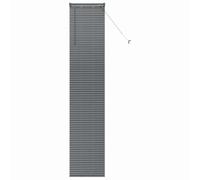 vidaXL Persianas venecianas Manual Gris Oscuro 220 x 40 cm Aluminio, Persianas Modernas para Interiores, de Aluminio Ajustables, Elegantes tratamientos para Ventanas en casa y Oficina