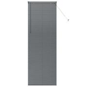 vidaXL Persianas venecianas Manual Gris Oscuro 220 x 70 cm Aluminio, Persianas Modernas para Interiores, de Aluminio Ajustables, Elegantes tratamientos para Ventanas en casa y Oficina