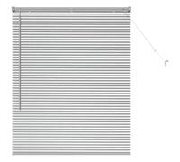 vidaXL Persianas venecianas Manual Plateado 130 x 100 cm Aluminio, Persianas Modernas para Interiores, de Aluminio Ajustables, Elegantes tratamientos para Ventanas en casa y Oficina