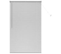 vidaXL Persianas venecianas Manual Plateado 175 x 105 cm Aluminio, Persianas Modernas para Interiores, de Aluminio Ajustables, Elegantes tratamientos para Ventanas en casa y Oficina