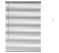 vidaXL Persianas venecianas Manual Plateado 130 x 85 cm Aluminio, Persianas Modernas para Interiores, de Aluminio Ajustables, Elegantes tratamientos para Ventanas en casa y Oficina