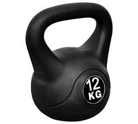 vidaXL Pesa Rusa de 12 Kilos Negra Kettlebell Musculación Fitness Ejercicio