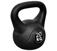 vidaXL Pesa Rusa de 20 Kilos Negra Kettlebell Musculación Fitness Ejercicio