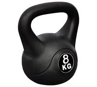 vidaXL Pesa Rusa de 8 Kilos Negra Kettlebell Musculación Fitness Ejercicio