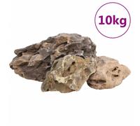 vidaXL Piedras de dragón gris 25 kg 10-40 cm