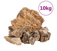 vidaXL Piedras de dragón marrón 10 kg 5-30 cm