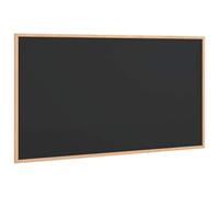 vidaXL Pizarra con Marco de Madera Maciza de Pino Negra 100x55 cm