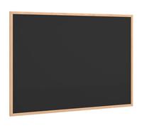 vidaXL Pizarra con Marco de Madera Maciza de Pino Negra 80x55 cm