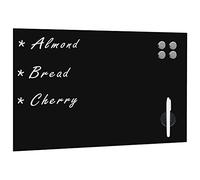vidaXL Pizarra Magnética de Pared Negra 60x40 cm Tablero Pizarrón Educación