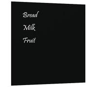 vidaXL Pizarra magnética de pared vidrio templado negro 60x60 cm, tablero magnético, pizarra de vidrio, tablero magnético para pared