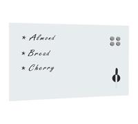 vidaXL Pizarra Magnética Pared de Borrado en Seco Encerado Tablero de Notas Oficina Despacho Escuela Decoración Dormitorio Vidrio 120x60 cm