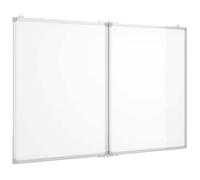 vidaXL Pizarra magnética Plegable Aluminio 120x100x1,7 cm, Pizarra Plegable, Pizarra magnética plegada, Pizarra magnética de borrado en seco