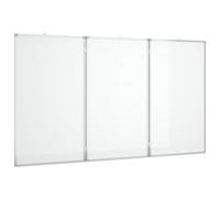 vidaXL Pizarra magnética plegable aluminio 150x80x1,7 cm, pizarra plegable, pizarra magnética plegada, pizarra magnética de borrado en seco
