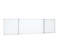 vidaXL Pizarra magnética plegable aluminio 160x40x1,7 cm, pizarra plegable, pizarra magnética plegada, pizarra magnética de borrado en seco