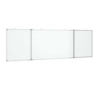 vidaXL Pizarra magnética plegable aluminio 200x60x1,7 cm, pizarra plegable, pizarra magnética plegada, pizarra magnética de borrado en seco