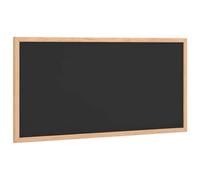 vidaXL Pizarra negra de 60 x 30 cm, marco de madera de pino duradero, superficie fácil de limpiar, versátil soporte de pared vertical/horizontal, ideal para el hogar, oficina, escuela