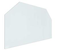 vidaXL Placa de chimenea de cristal transparente 100 x 60 cm vidrio, accesorios para chimeneas, placa protectora transparente, cubierta de vidrio moderna, interior, ignífugo
