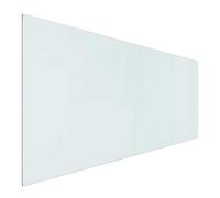 vidaXL Placa de chimenea de cristal, transparente, 120 x 50 cm, cristal, placa de vidrio para chimenea, protección de suelo resistente al calor, templado, para chimenea