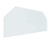 vidaXL Placa de chimenea de cristal transparente 120 x 50 cm vidrio, accesorios para chimeneas, placa protectora transparente, cubierta de vidrio moderna, interior, ignífugo