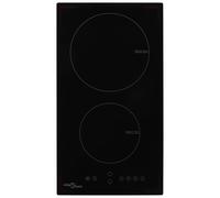 VidaXL Placa De Inducción Con 2 Placas Control Táctil Vidrio 3500 W