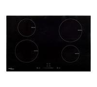 vidaXL Placa de inducción 4 quemadores táctil vidrio 77 cm 7000 W