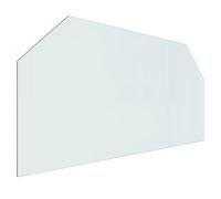 vidaXL Placa Resistente al Fuego contra Incendios Panel Protección contra Chispas Suelo Base Tablero de Vidrio para Chimenea Hexagonal 120x60 cm