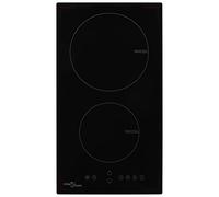 VidaXL Placa de Inducción 2 Zonas 30cm Negra