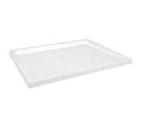 vidaXL Plato de Ducha con Puntos Base Placa Receptor Cuarto de Baño Aseo Resistente a Arañazos Manchas Antideslizante ABS Blanco 80x100x4 cm