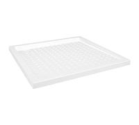 vidaXL Plato de Ducha con Puntos Base Placa Receptor Cuarto de Baño Aseo Resistente a Arañazos Manchas Antideslizante ABS Blanco 80x80x4 cm
