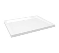 vidaXL Plato de Ducha Rectangular Placa Receptor Cuarto de Baño Aseo Inodoro Resistente a Arañazos Manchas Antideslizante ABS 70x90 cm