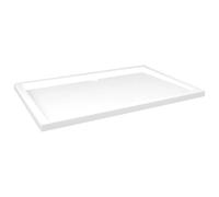 vidaXL Plato de Ducha Rectangular Placa Receptor Cuarto de Baño Aseo Inodoro Resistente a Arañazos Manchas Antideslizante ABS 80x120 cm