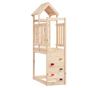vidaXL Play Tower Brown 53 x 110,5 x 214 cm, madera de pino maciza, elegante, moderna, duradera, soluciones de muebles para cada hogar, diseñadas para durar, combinando funcionalidad con estilo