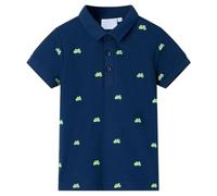 vidaXL Polo de Niños de Manga Corta Ropa Infantil Informal Algodón Azul Marino 92