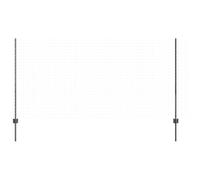 vidaXL Poste de Valla 11 pcs Gris 120 cm Acero, Postes cilíndricos duraderos para jardín y terraza, Barrera Moderna, solución de paisajismo para tu Patio
