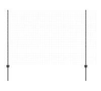 vidaXL Poste de Valla 5 pcs Gris 160 cm Acero, Postes cilíndricos duraderos para jardín y terraza, Barrera Moderna, solución de paisajismo para tu Patio