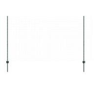 vidaXL Poste de Valla 11 pcs Verde 140 cm Acero, Postes cilíndricos duraderos para jardín y terraza, Barrera Moderna, solución de paisajismo para tu Patio