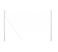 vidaXL Poste de Valla 12 pcs Plateado Acero con Recubrimiento en Polvo, Poste de Valla Exterior, cercado de jardín para un perímetro Seguro, partición Duradera y paisajismo