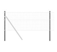 vidaXL Poste de Valla 2 pcs Gris 110 cm, Poste de valla exterior, cercado de jardín para un perímetro seguro, partición duradera y paisajismo