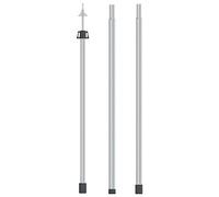 vidaXL Poste Telescópico de Toldo Mástil Lona Bastón Ajustable Toldo Carpa Refugio Exterior Robusto Estable Acero Galvanizado 102-260 cm