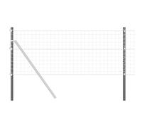 vidaXL - Postes de valla de jardín de 110 cm de acero revestido por pulverización. Hay 12 postes resistentes al óxido, ofrecen protección UV y son fáciles de montar. Ideal para el jardín, la