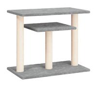 vidaXL Postes rascadores para gatos con plataformas gris claro 62,5 cm