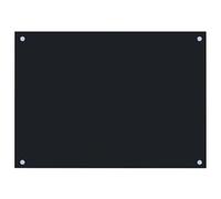 vidaXL Protector Salpicaduras Cocina Vidrio Templado Negro 70x50cm Protección Herramientas Accesorios Protección Grasa al Cocinar Fiable Práctico