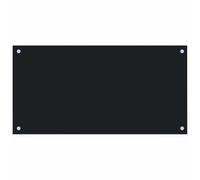 vidaXL Protector Salpicaduras Cocina Vidrio Templado Negro 80x40cm Protección Herramientas Accesorios Protección Grasa al Cocinar Fiable Práctico