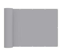 vidaXL Protección visual para balcón de 1,5 x 15 m, tela con revestimiento de poliuretano, con ojales de aluminio y cuerda, resistente a la intemperie para exteriores, cubierta fácil de instalar