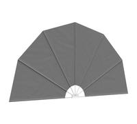 vidaXL Protección visual para balcón, diámetro de 320 cm, poliéster, gris claro, jardín y terraza, protección de privacidad moderna, plegable, protección UV, separación de balcones