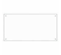 vidaXL Protector de Salpicaduras Cocina de Vidrio Templado 100x50cm Protección Herramientas Accesorios Protección Grasa al Cocinar Fiable Práctico