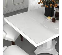 vidaXL Protector de mesa forro adhesivo PVC transparente 90x90 cm