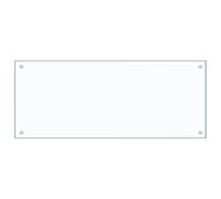 vidaXL Protector de salpicaduras de cocina Vidrio templado 100x40 cm Protección grasa