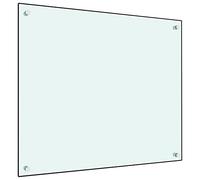 vidaXL Protector Salpicaduras Cocina Vidrio Templado Blanco 70x60cm Utensilios Herramientas Accesorios Protección Grasa al Cocinar Fiable Práctico